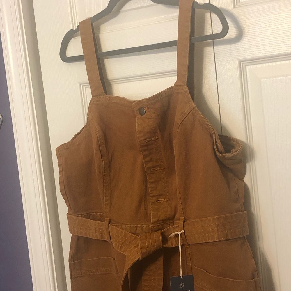 Mustard Denim Jumpsuit